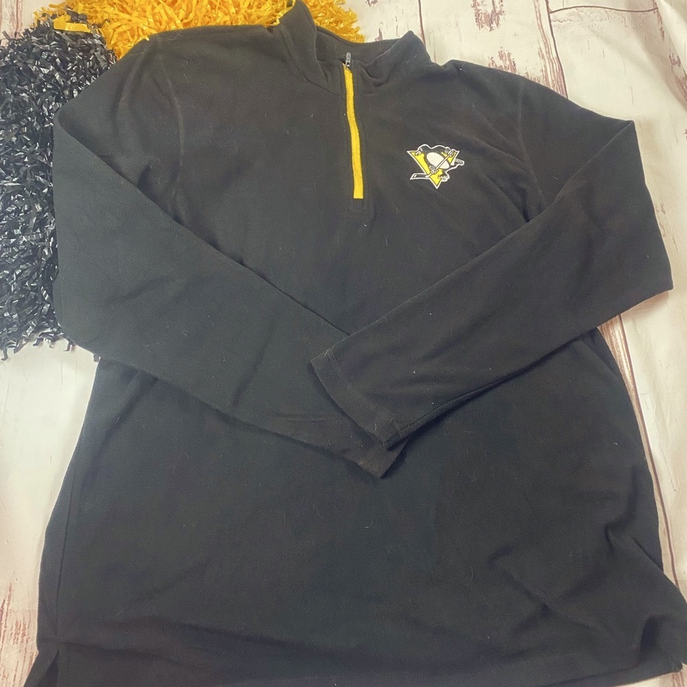 Pittsburgh Penguin NHL Quarter Zip Fleece